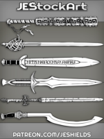Assorted Fantasy Swords by Jeshields
