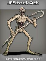 Bone Devil With Hook Weapon But No Wings Nor Stinger by Jeshields