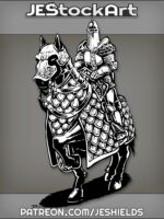 Decorated Cataphract AKA Armored Warrior On Armored Mount by Jeshields
