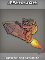 Goblin Tinkerer with Sack and Rocket by Jeshields