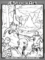 Goblins Celebrate Over Captive Adventurer by Jeshields