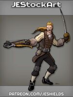 Swordsman In Fancy Garb With Crossbow by Jeshields