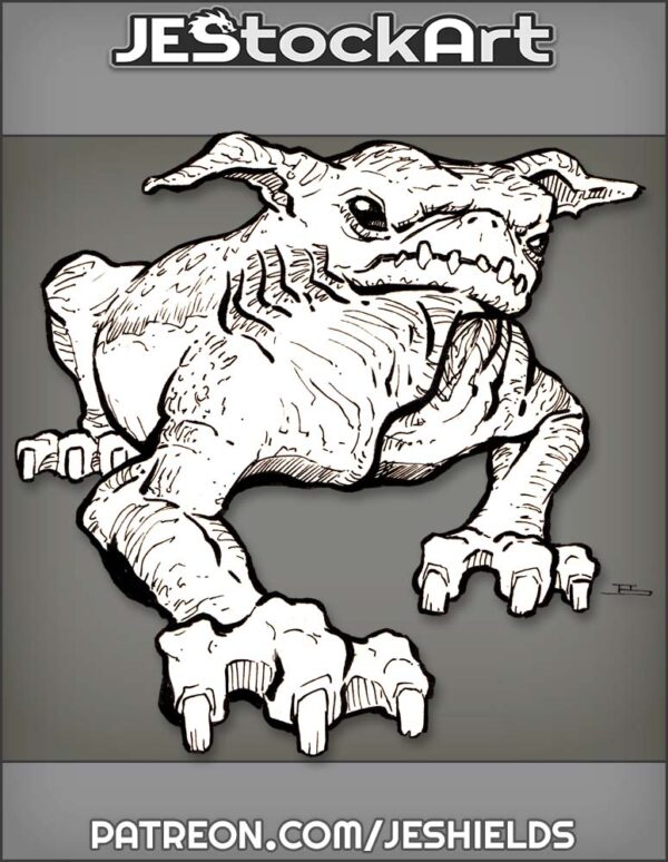 Wrinkled Goblin Pug Beast by Jeshields