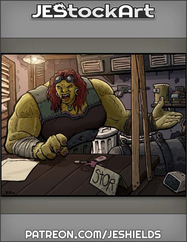 Female Mutant Trader In Shop by Jeshields
