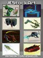 Assorted SciFi Icons Pack 01 by Jeshields