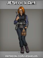 Female Engineer With Red Hair by Jeshields