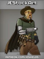 Cybernetic Cowboy Monster Hunter by Jeshields