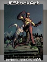 Animal Themed Vigilante Over City by CW