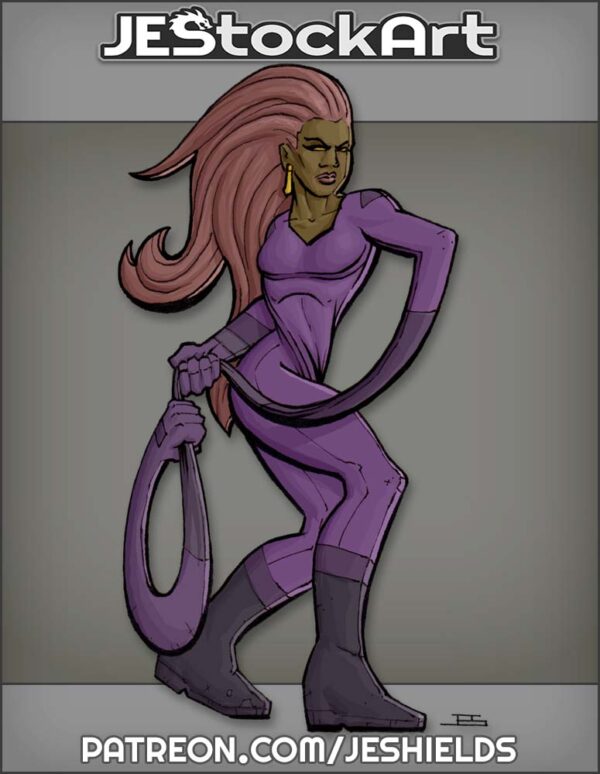 Elastic Woman with Lasso Arm by Jeshields