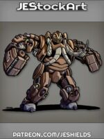 Cyborg That Transforms Into Mammoth With Tusks by Jeshields