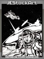 Space Pilot Under Attack In Interstellar Dogfight by Jeshields