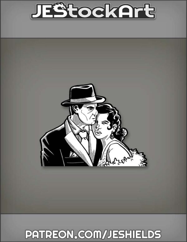 Prohibition Gangster with Flapper Girlfriend by Jeshields