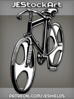 ModernBicycleWithThickFrameAndSimpleSpokes by Jeshields