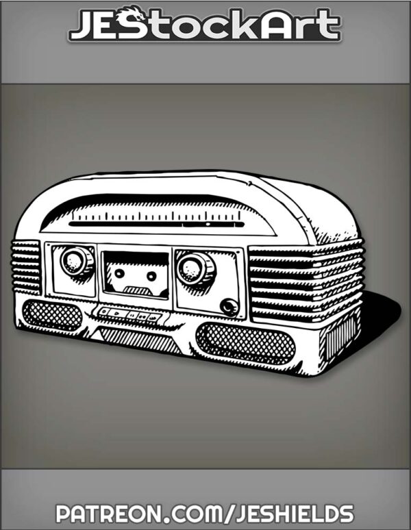 RadioBoxWithDialsAndDoubleSpeakers by Jeshields