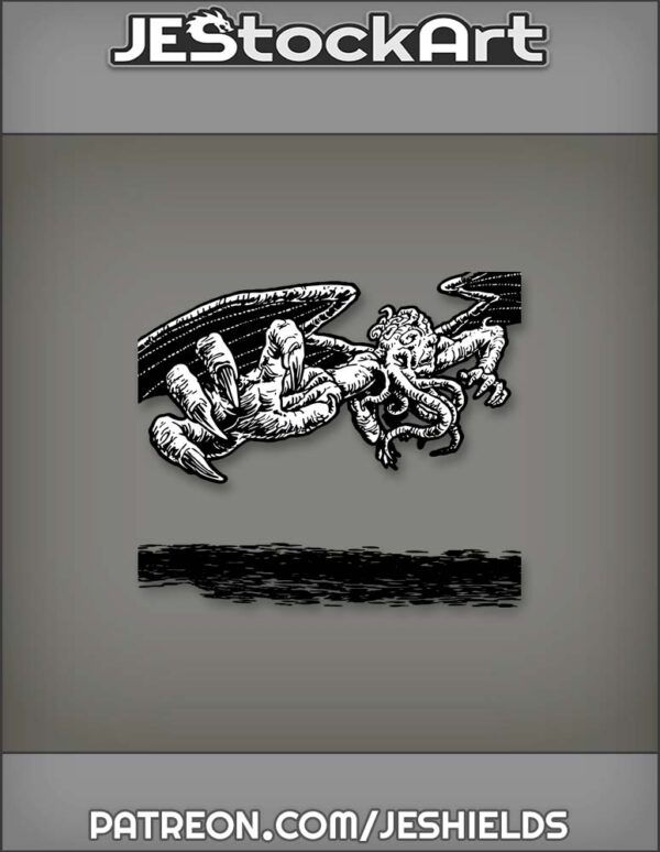 Lovecraft Cthulhu Flies toward Viewer by Jeshields