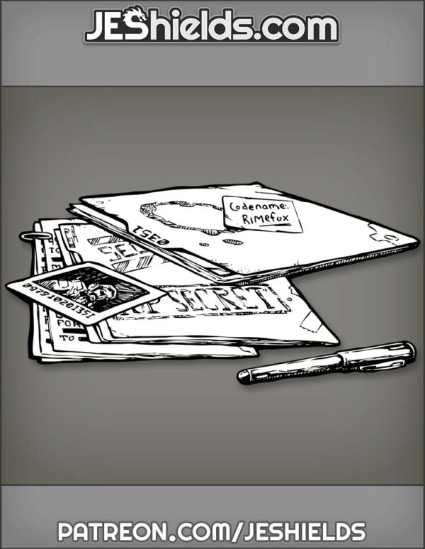 Top Secret Confidential Redacted Folders by Jeshields