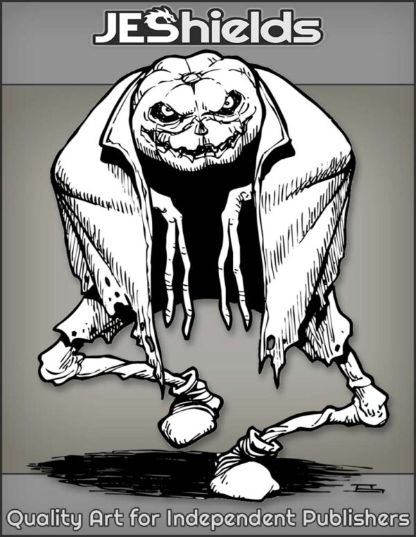 Creepy Pumpkin Jack in Cloak and Shoes by Jeshields