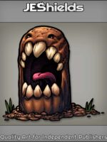 Digging Monster with Large Mouth in Dirt by Jeshields and Juan Gutierrez