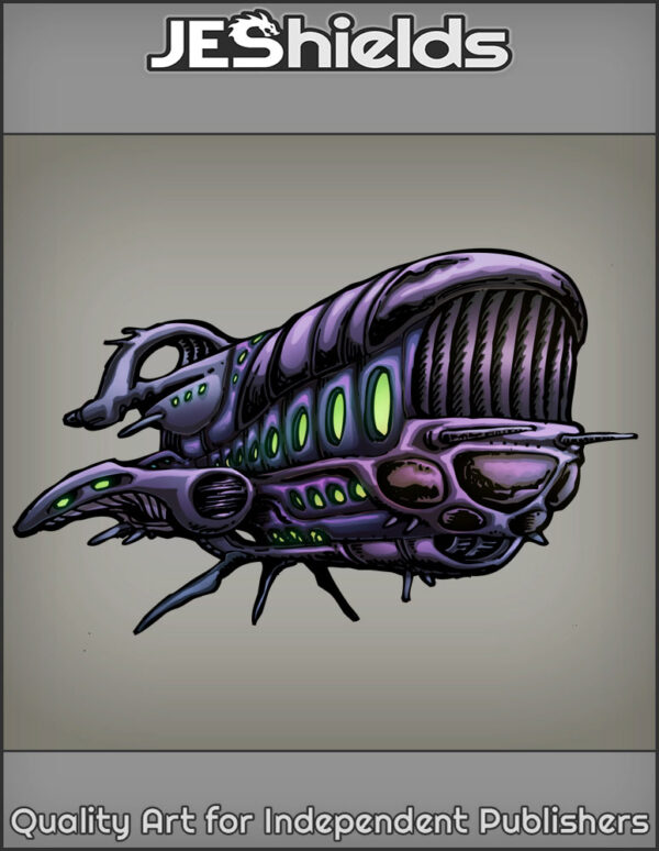 Spacecraft with Large Vent and Windows by Jeshields and Juan Gutierrez