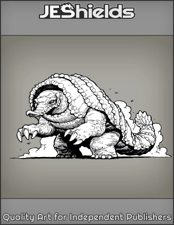 Giant Armadillo Beast with Claws by Jeshields