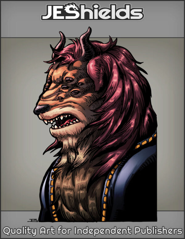 Hairy Beast in Robe with Multiple Eyes by Jeshields and Juan Gutierrez