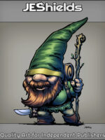 Adventure Gnome with Blade and Staff by Jeshields and Juan Gutierrez