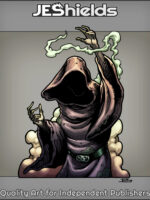 Faceless Mage Conducting a Spell by Jeshields and Juan Gutierrez