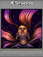Woman with Long Star Hair by Jeshields and Juan Gutierrez