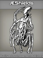 Xenomorph Type Creature with Multiple Legs by Jeshields