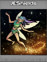 Fairy Flying In Night Space by Jeshields and Juan Gutierrez