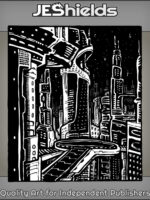Future Cyberpunk City at Night by Jeshields